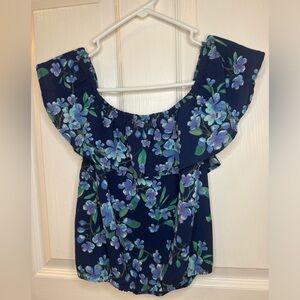 Floral, Size Small, crop top style.